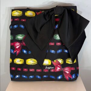 Brighton Take a Beau Black Large Bow Tote Bag Shopper Handbag Purse